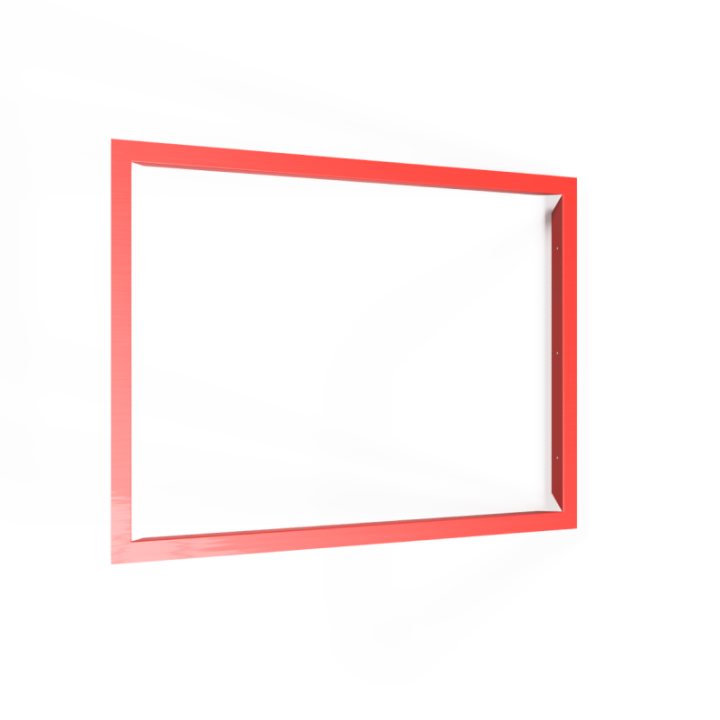 Flush mounting frame 990x690x40 red -