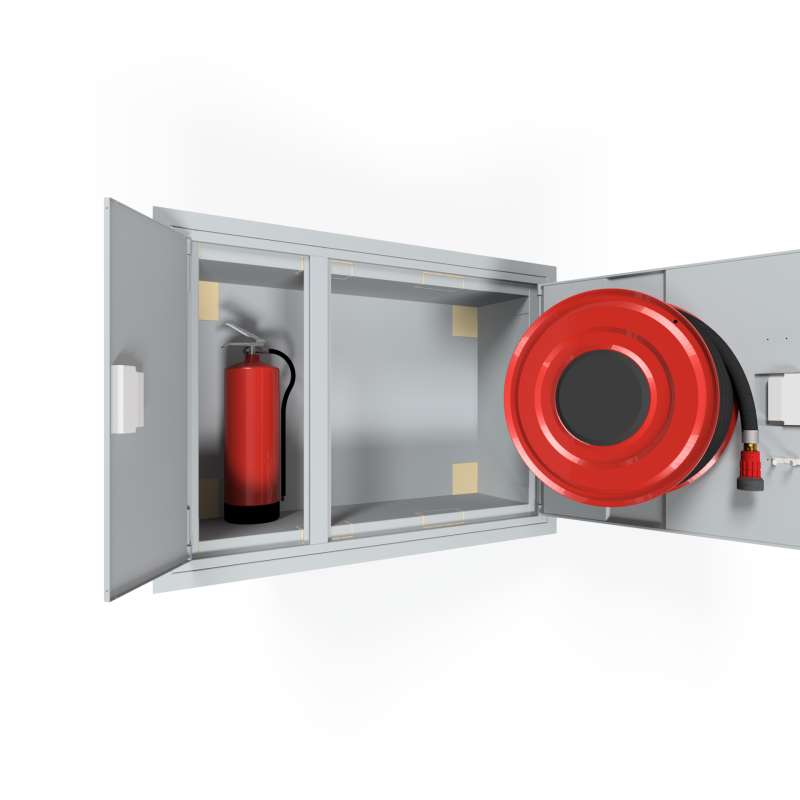 PV-114E6 fire-insulated, grey - Fire hydrant cabinet