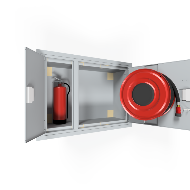 PV-114E6 fire-insulated, grey - Fire hydrant cabinet