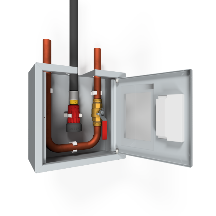 PV-7 SV Mini søjle brandhane / dysekabinet