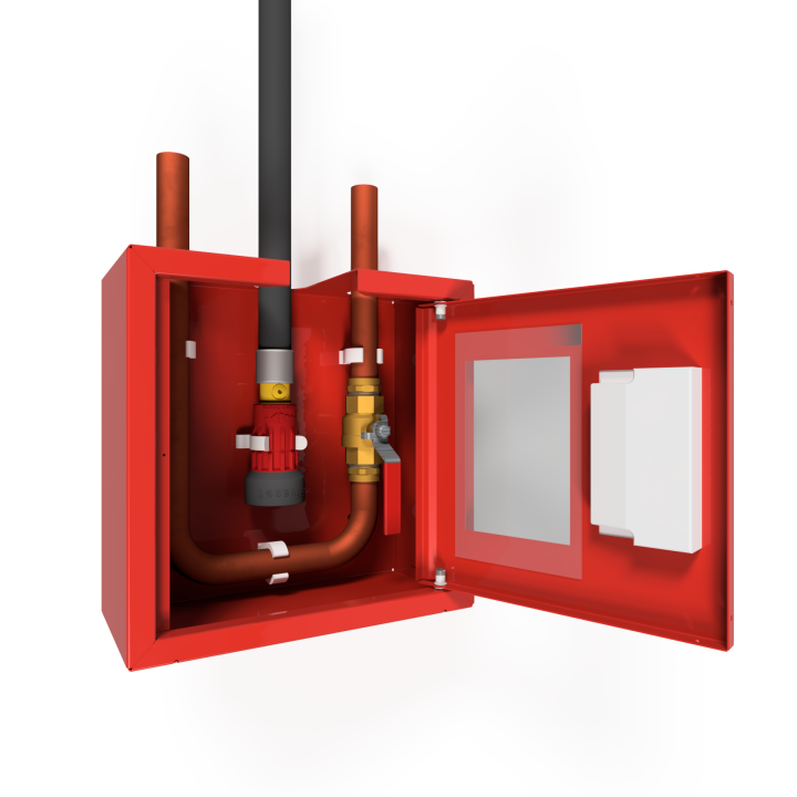 PV-7 SV Mini Pillar brandpost / Munstyckesskåp