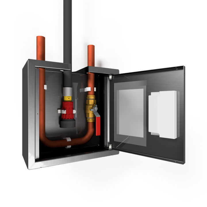 PV-7 SV Dysekabinet - rustfrit stål