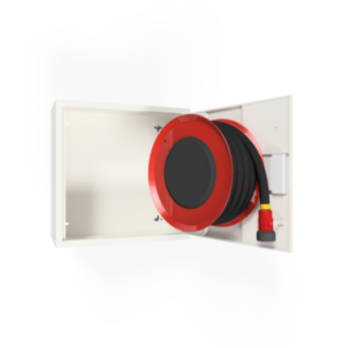 PV-9 Mini 19mm/15m PVC, hvit - Brannhydrantskap