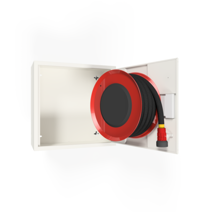 PV-9 Mini 19mm/15m PVC, hvit - Brannhydrantskap