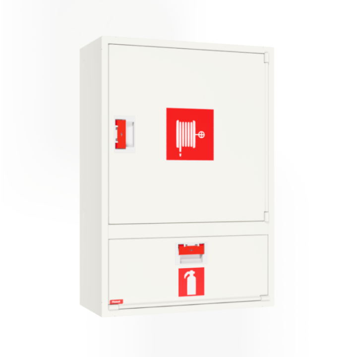 PV-202 25mm/20m, white, depth 245mm - Fire hydrant cabinet