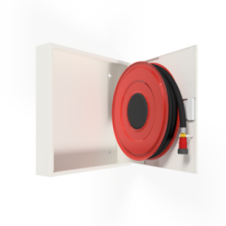 PV-142 25 mm/15 m PVC, hvit - Brannhydrantskap