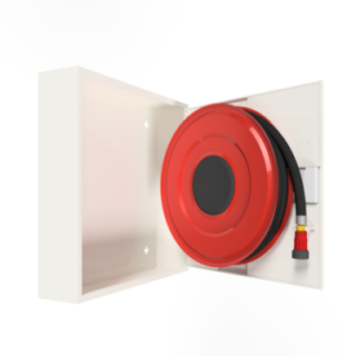 PV-182 19mm/20m PVC, hvit - Brannhydrantskap