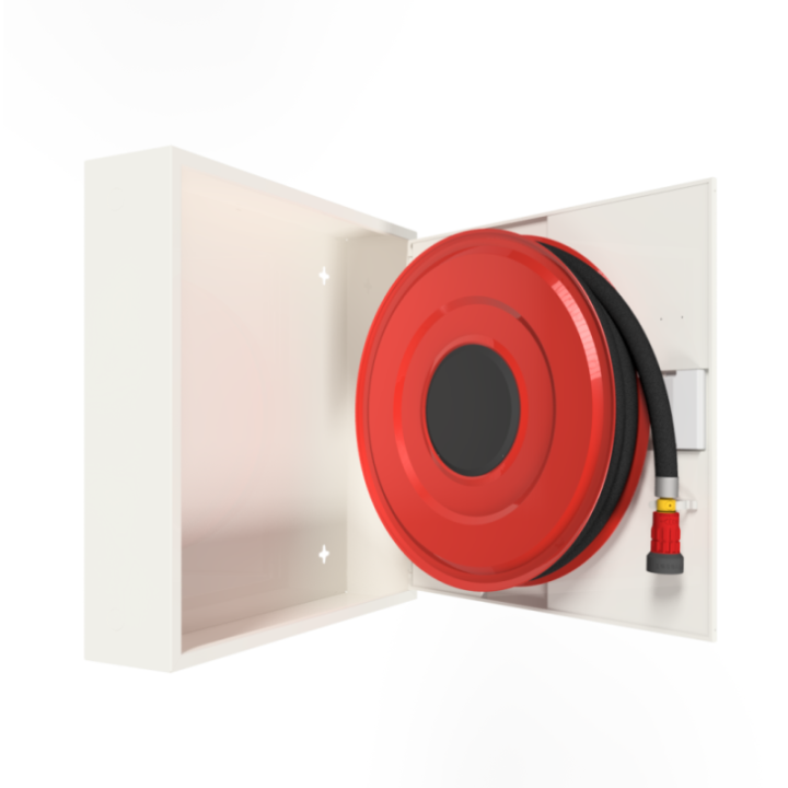 PV-182 25mm/30m PVC, hvit - Brannhydrantskap