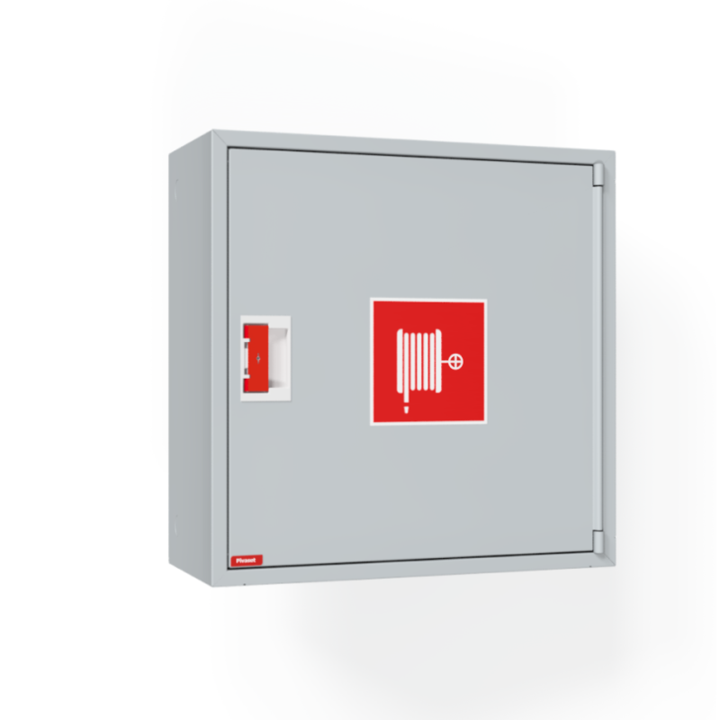 PV-10 25mm/20m, grå, dybde 245mm - Brandhanekabinet